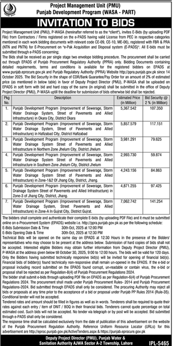 Punjab Power Development Company Limited Tender Notice 1
